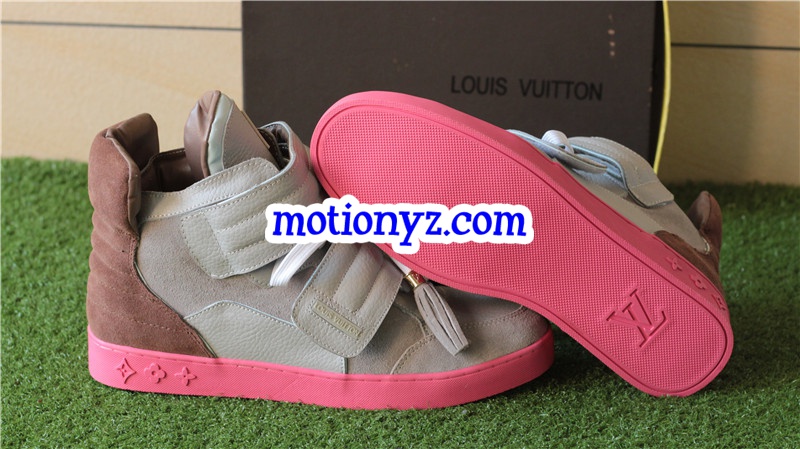 Brand Sneaker High Top Grey Pink